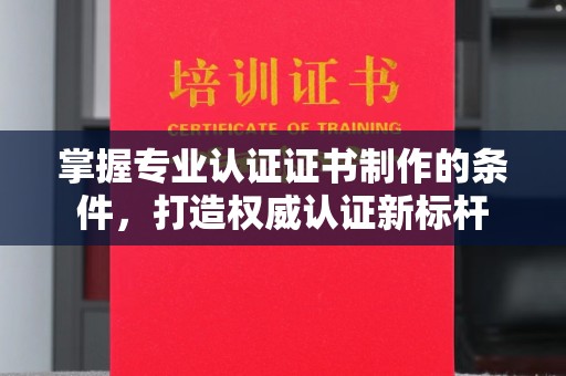 江阳掌握专业认证证书制作的条件，打造权威认证新标杆