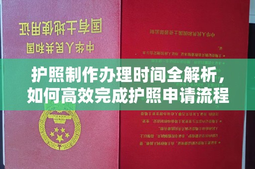 桦甸护照制作办理时间全解析，如何高效完成护照申请流程